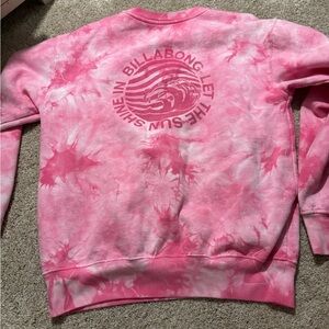 billabong pink crewneck